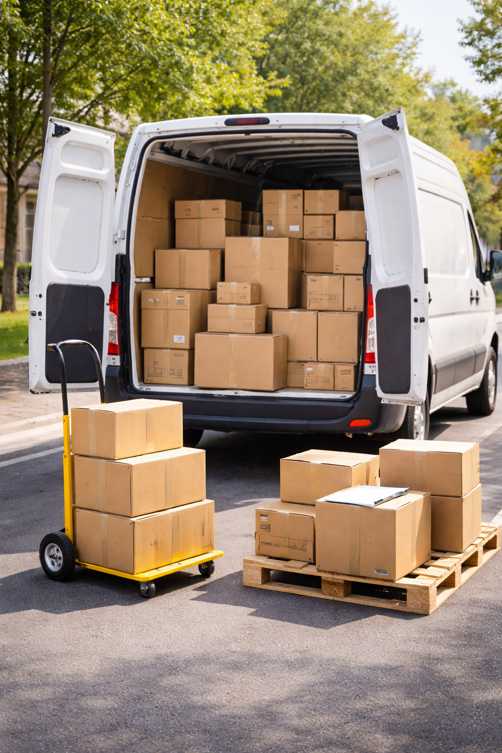 택배차량과 택배 물건.png
