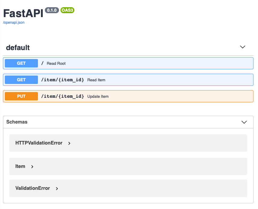 Python API: FastAPI