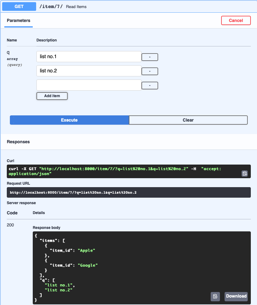 Python API: FastAPI(3)