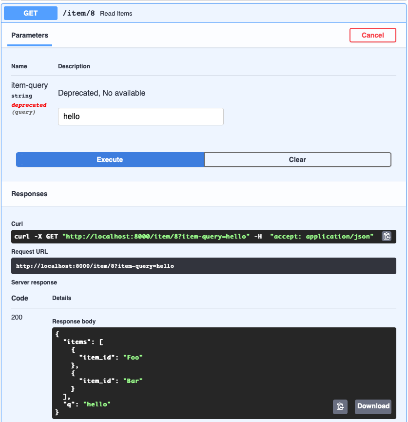 Python API: FastAPI(3)
