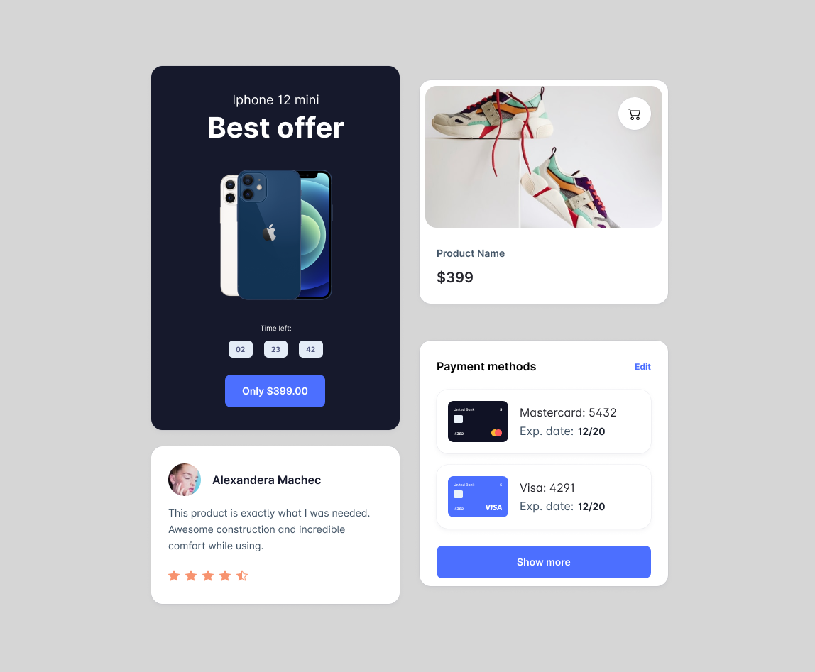Card UI 디자인 가이드