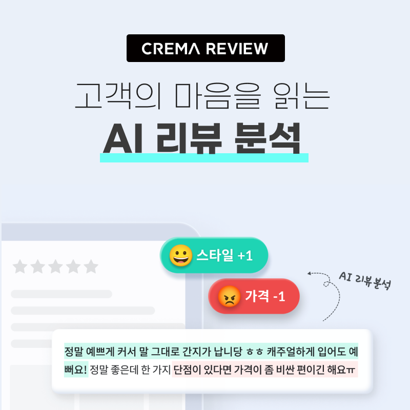 고객의 마음을 읽는 크리마 리뷰 ‘AI 리뷰 분석’