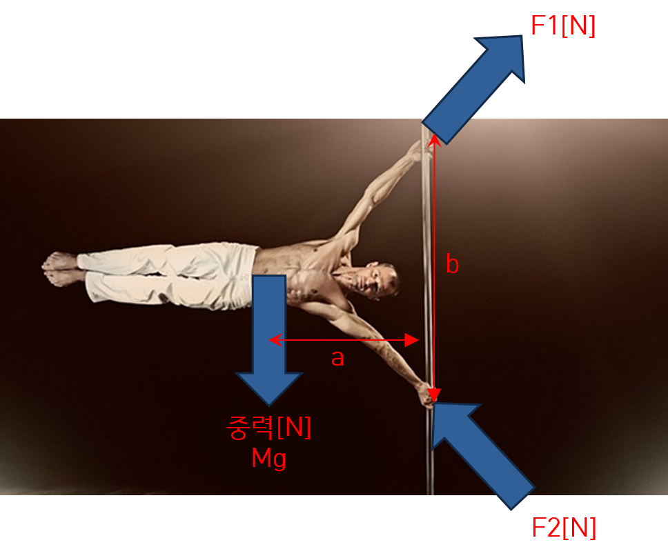 Human Flag를 하기 위해 필요한 힘