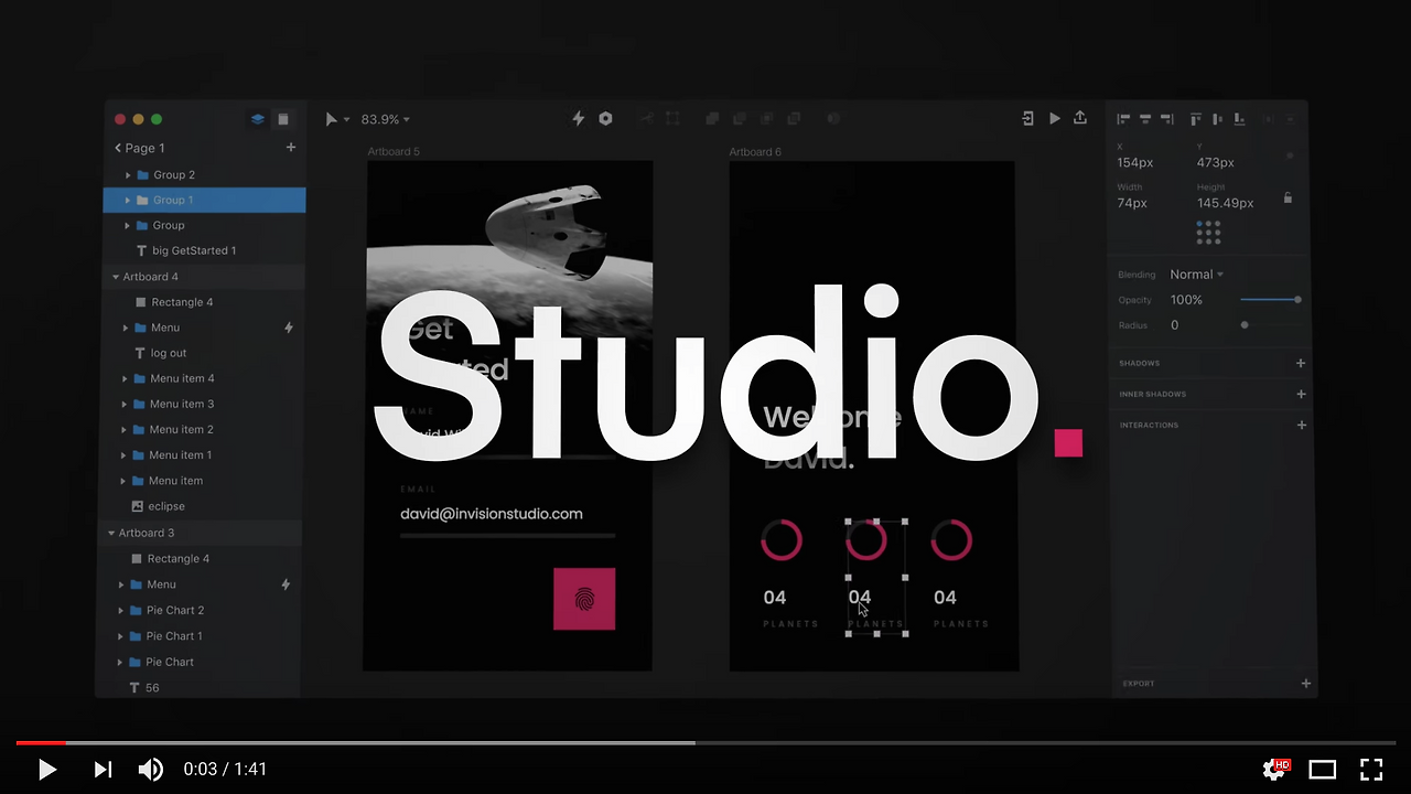 Sketch 디자인툴에서 Invision Studio