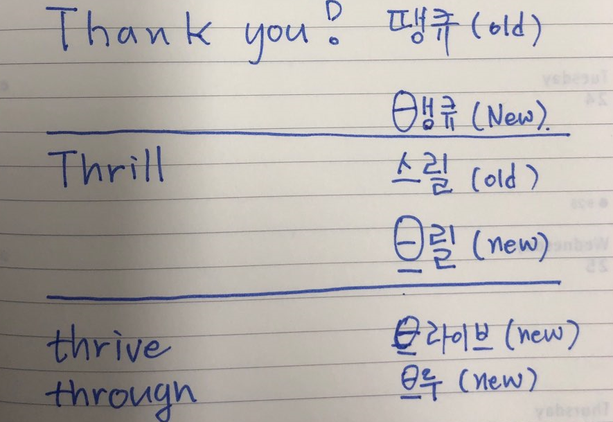 한글에 자음을 추가한다면 어떨까?