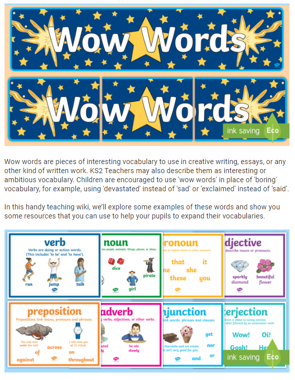 Wow Words?!