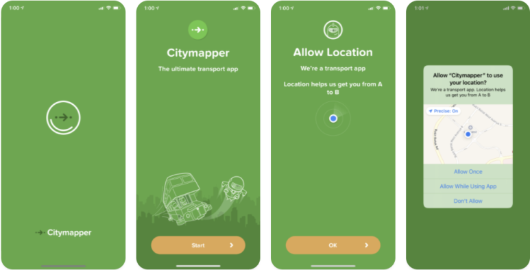 공공/공유 모빌리티계의 연결망, Citymapper