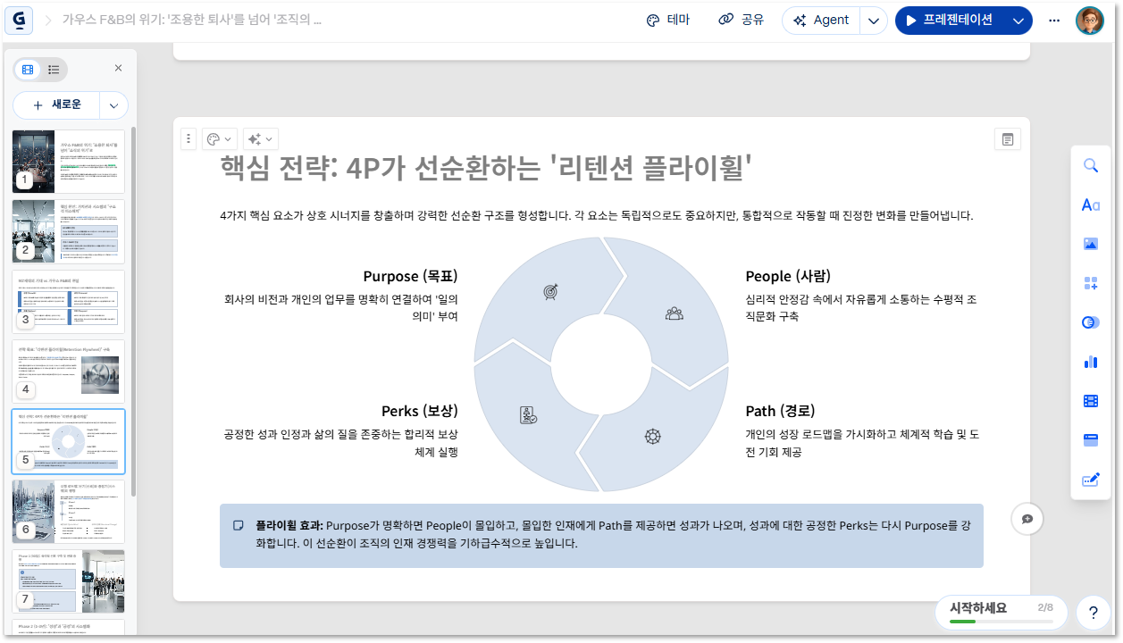Gamma로 제작한 슬라이드 문서
