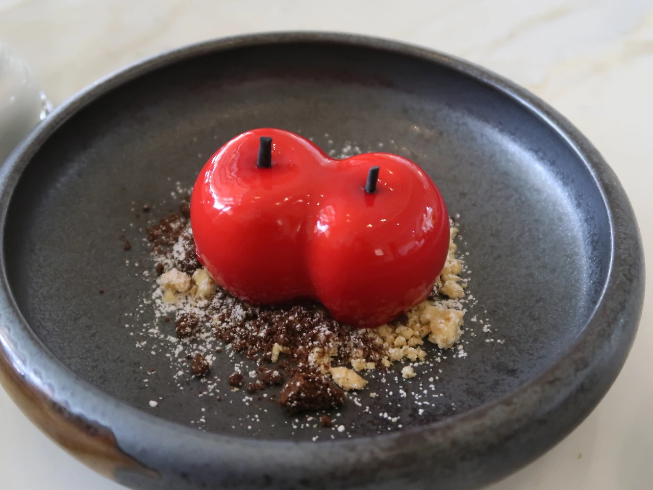 인천 파라다이스시티 애프터눈티의 사과무스.JPG