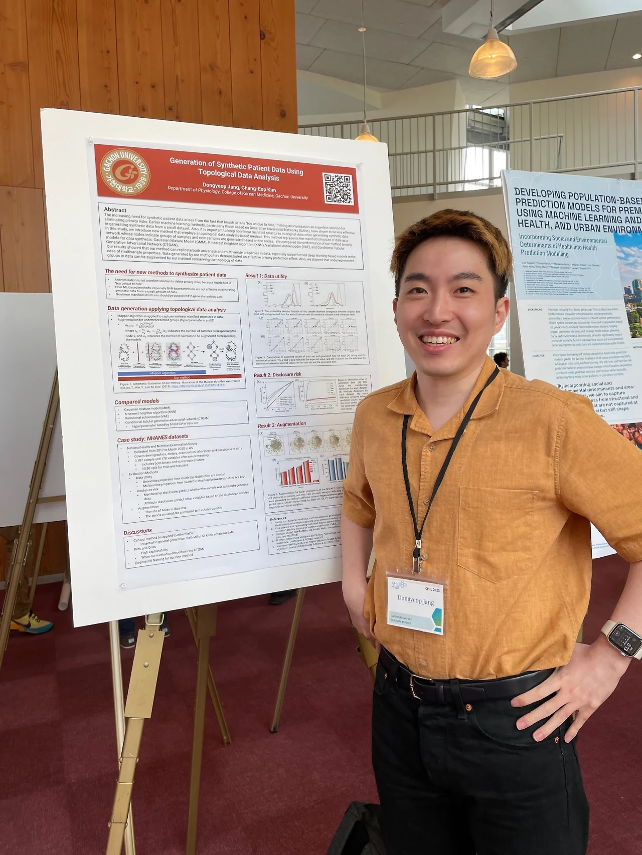 보스턴에서 열린 CHIL2023에서 포스터 발표.JPG