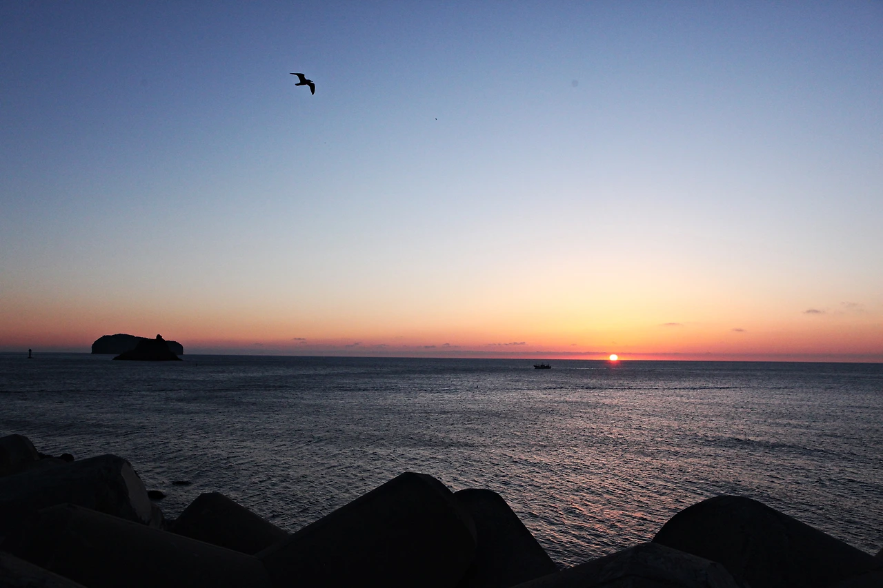 0014.jpg 저동항에서 바다에서 쑥 올라오는일출을 감상할 수 있다..JPG