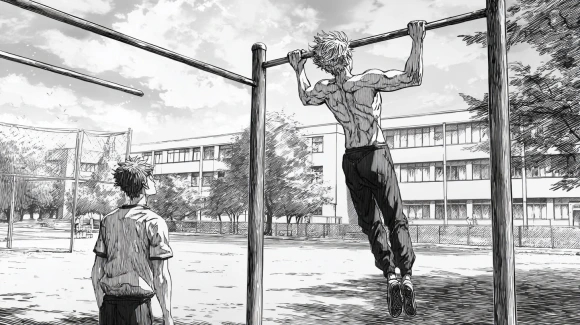 madmaiz_A_wiry_male_teacher_in_sportswear_doing_pull-ups_on_a_h_b694b2fd-ce4.png?type=w580