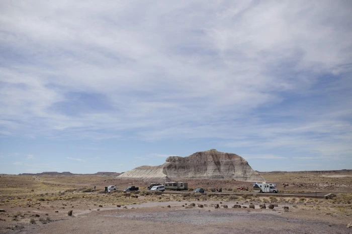 15-3.페트리파이드포레스트-퇴적층이 지상으로 올라온 작은 산.JPG