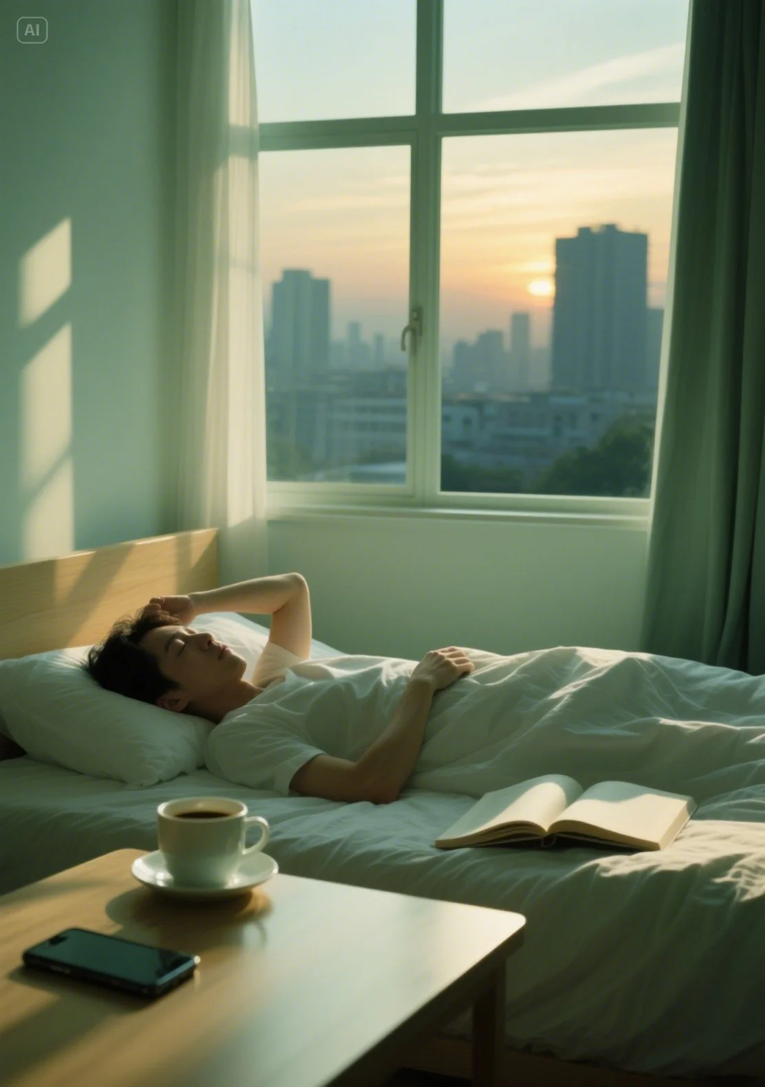 dreamina-2025-08-16-3685-알람 소리에 억지로 눈을 뜨고, 허둥지둥 하루를 시작하는 것에 익숙해져 ....jpeg