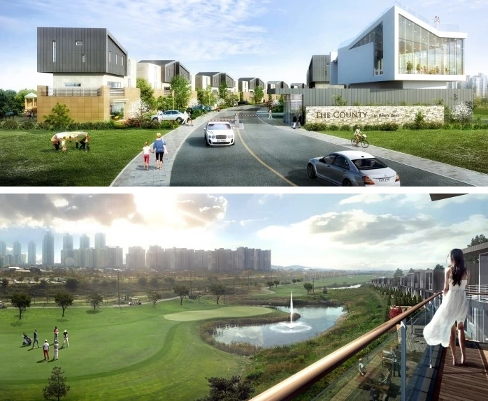 청라 더 카운티 골프빌리지 토지 매매 전세 가격.PNG