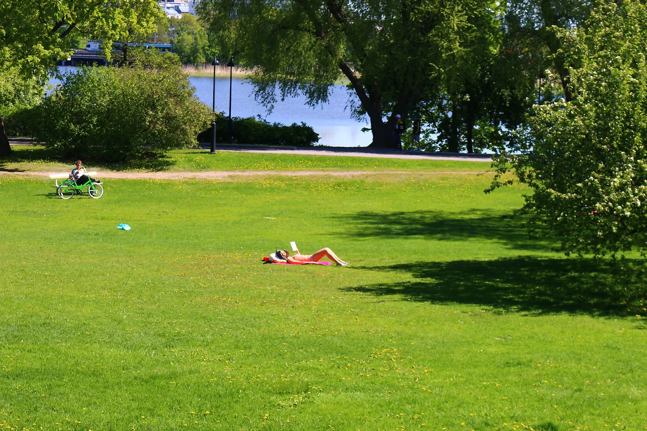 11-헬싱키 공원에서 선탠을 즐기는 사람.JPG