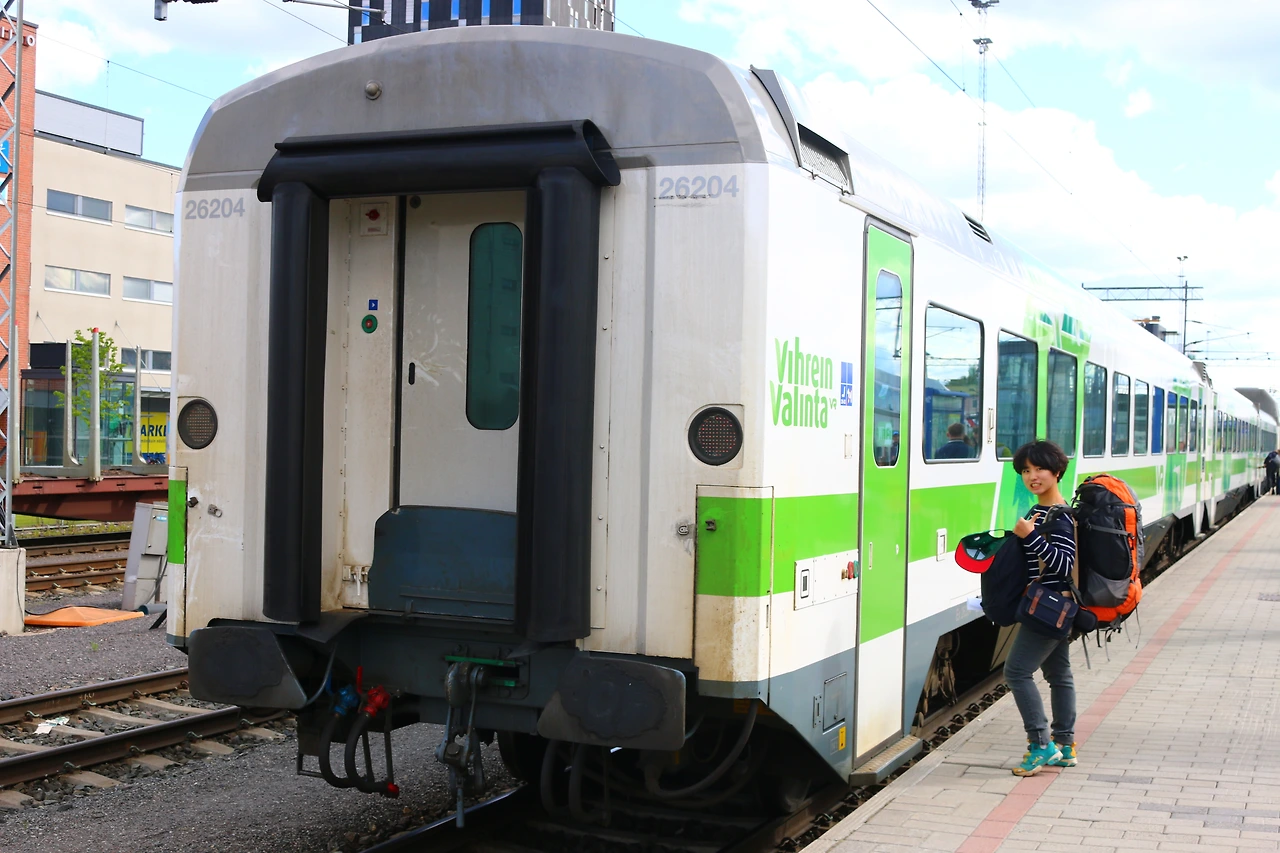 60 - 핀란드, 탐페레를 떠나며 기차 역.JPG