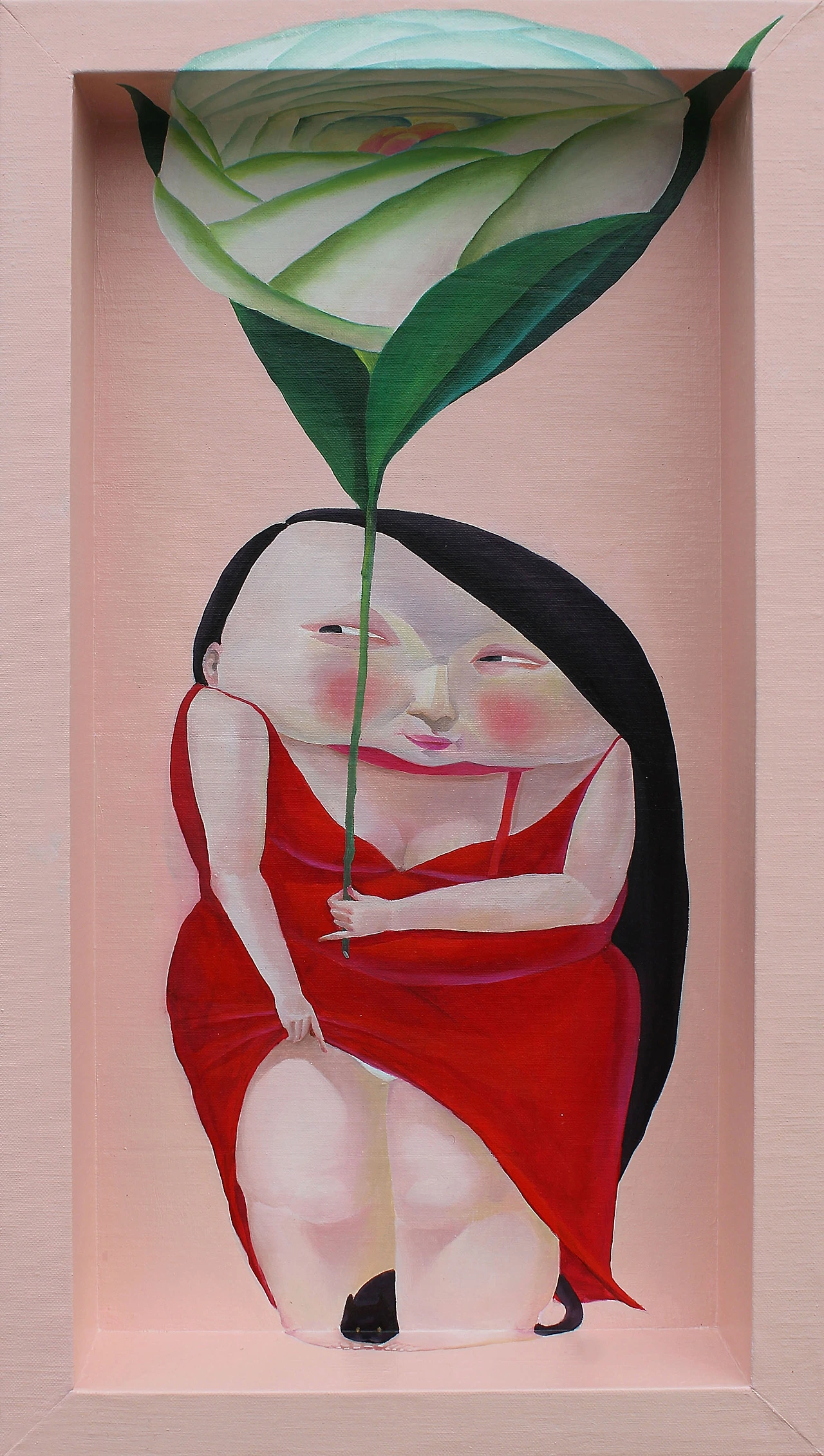 꽃이 피었습니다.(2) 30x53 oil on canvas 2013.JPG
