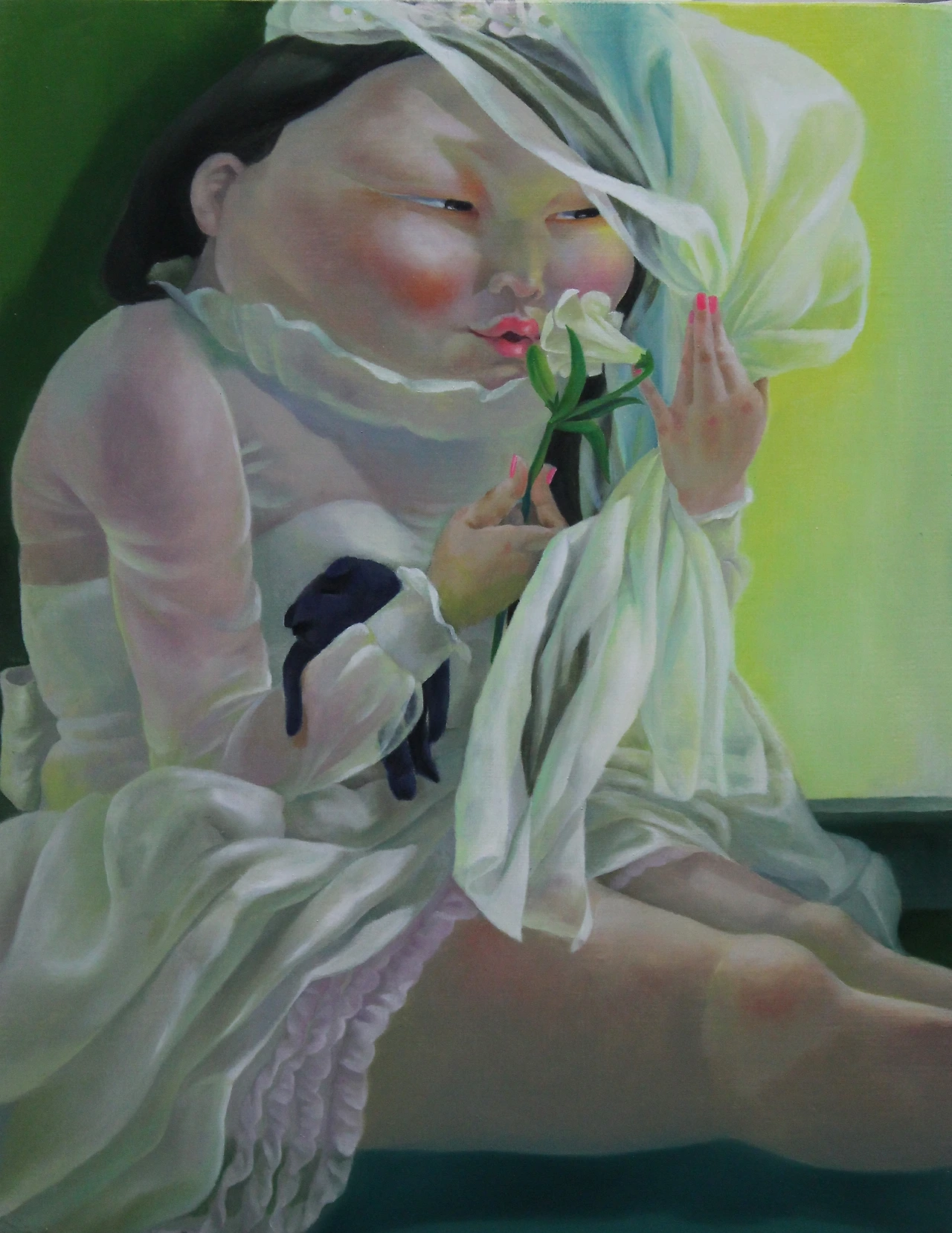 내노래를 들어봐 - 신부 31.8x40.9 oil on canvas 2015.JPG