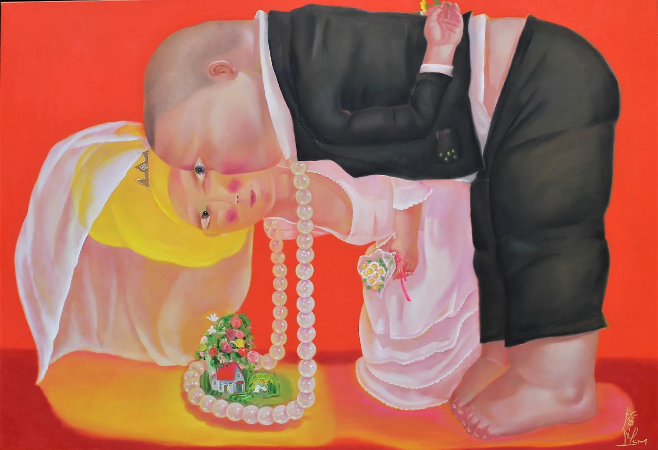 결혼-우리집80.3x116.8 oil on canvas 2021.JPG