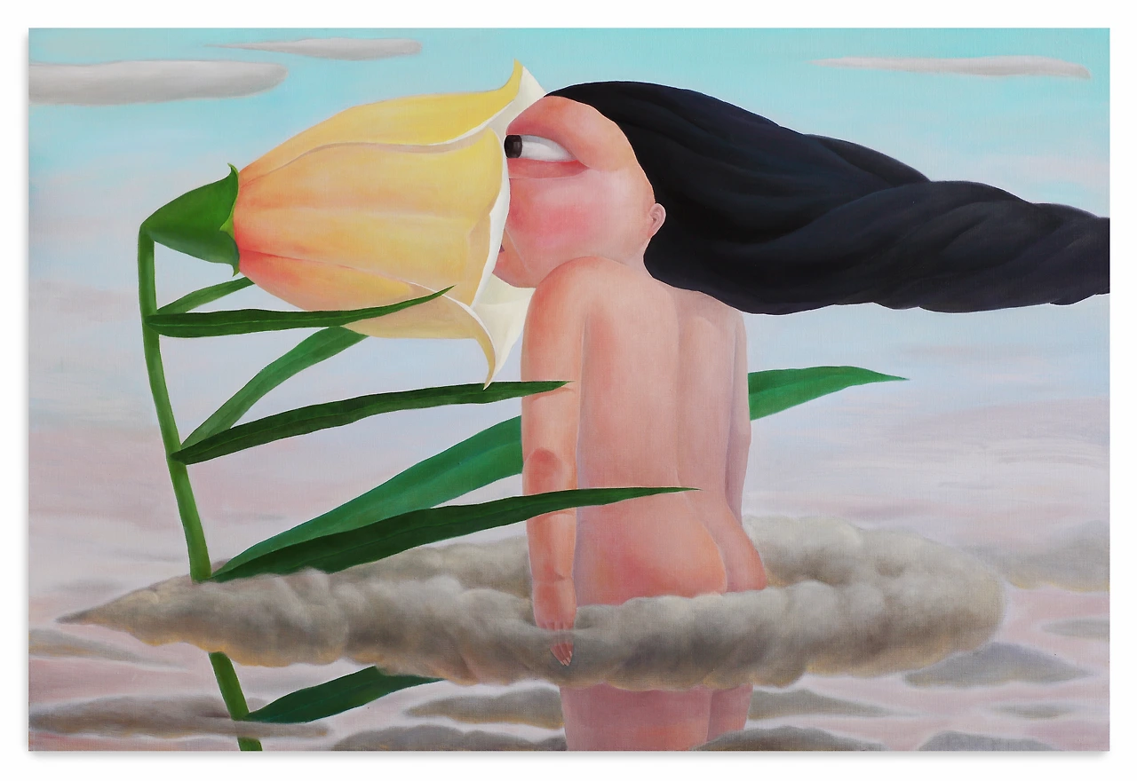 향기속146x98 oil on canvas 2010.JPG