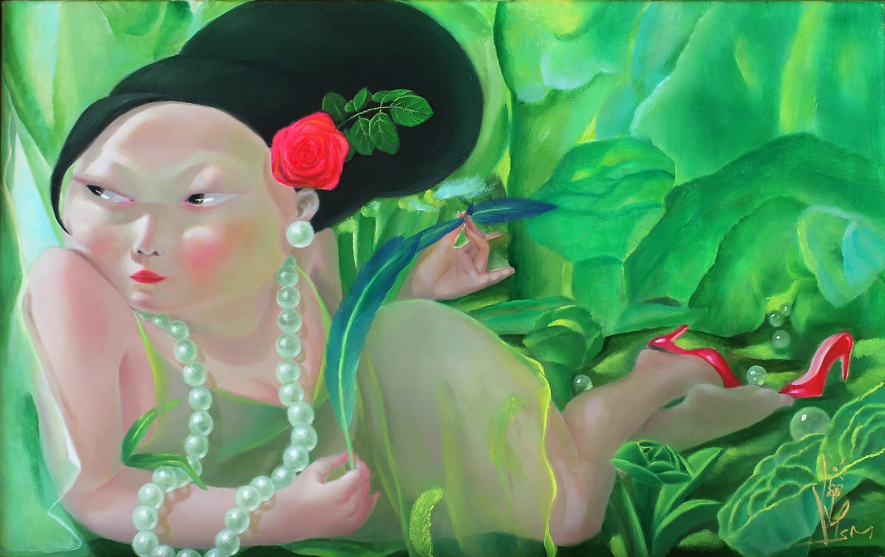 Her garden 53x33.4 oil on canvas 2023 .JPG