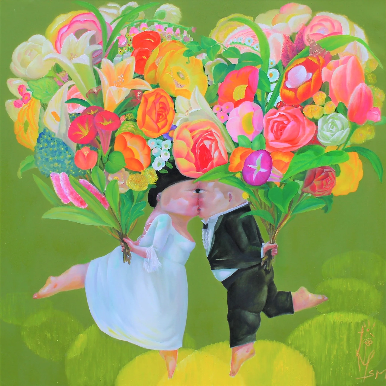 결혼-춤 53x53[15호} oil on canvas2021.JPG