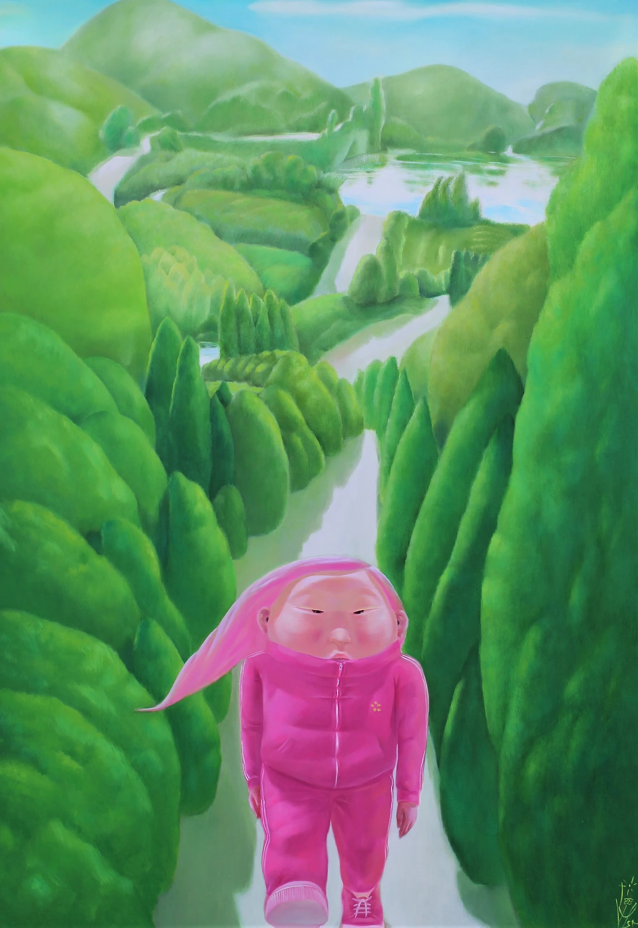 그녀의 정원-걷다80.3x116.8 oil on canvas 2021.JPG