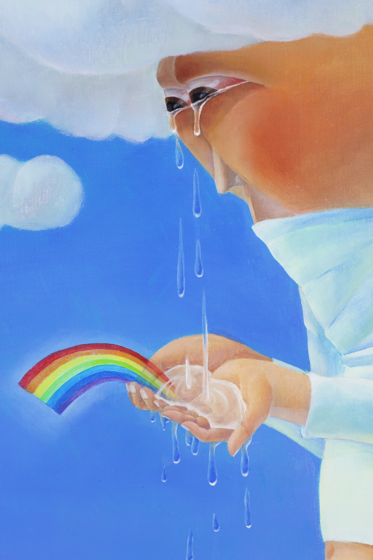 I am happy 66x66 oil on canvas 2010 부분컷.JPG