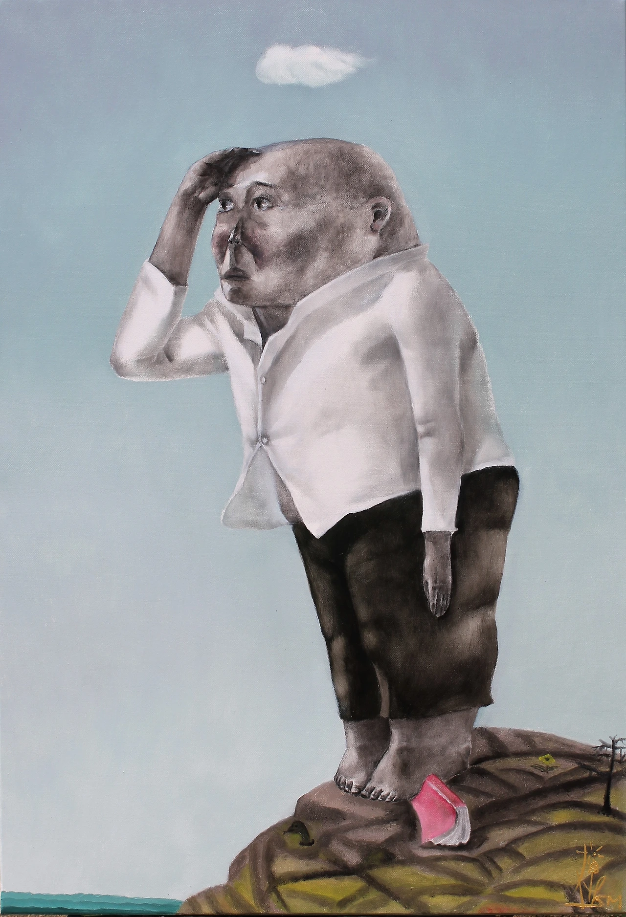 타령조2 53x72.2oil on canvas,목탄2022.JPG