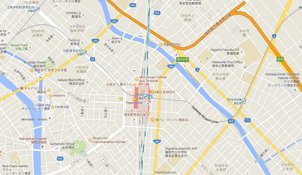 구글지도 - 하카타역.JPG