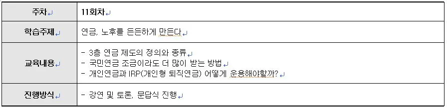 강의커리큘럼(11회, 연금).JPG