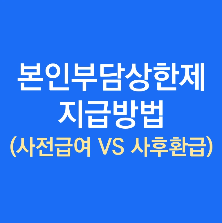 본인부담상한제 지급방법 사전급여 사후환급.PNG