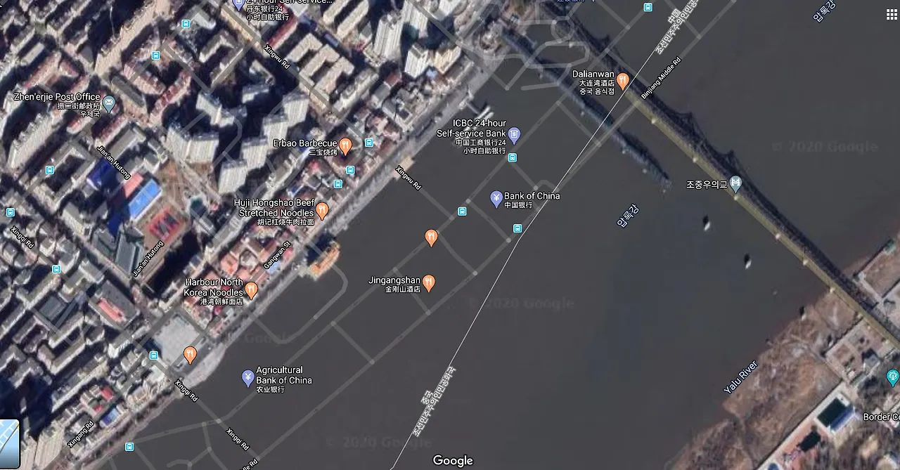 단둥시 -신 압록강 대교.JPG