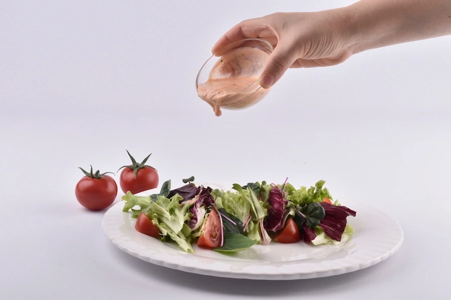 사우전드 아일랜드 드레싱 야채샐러드1.JPG