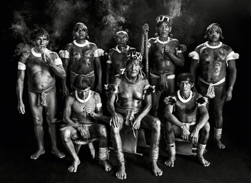 Shamans from the camaiurá tribe from alto xingu, Brazil.jpeg