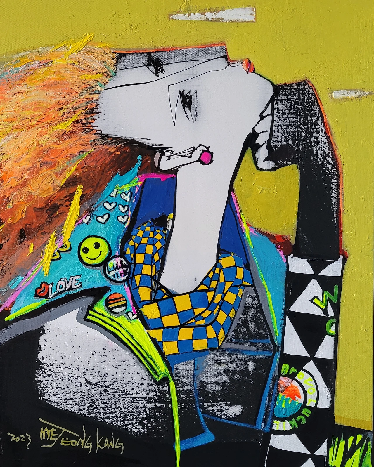 Soaring soar_53cm×40.9cm_10P_2023년_Mixed media on canvas .jpeg