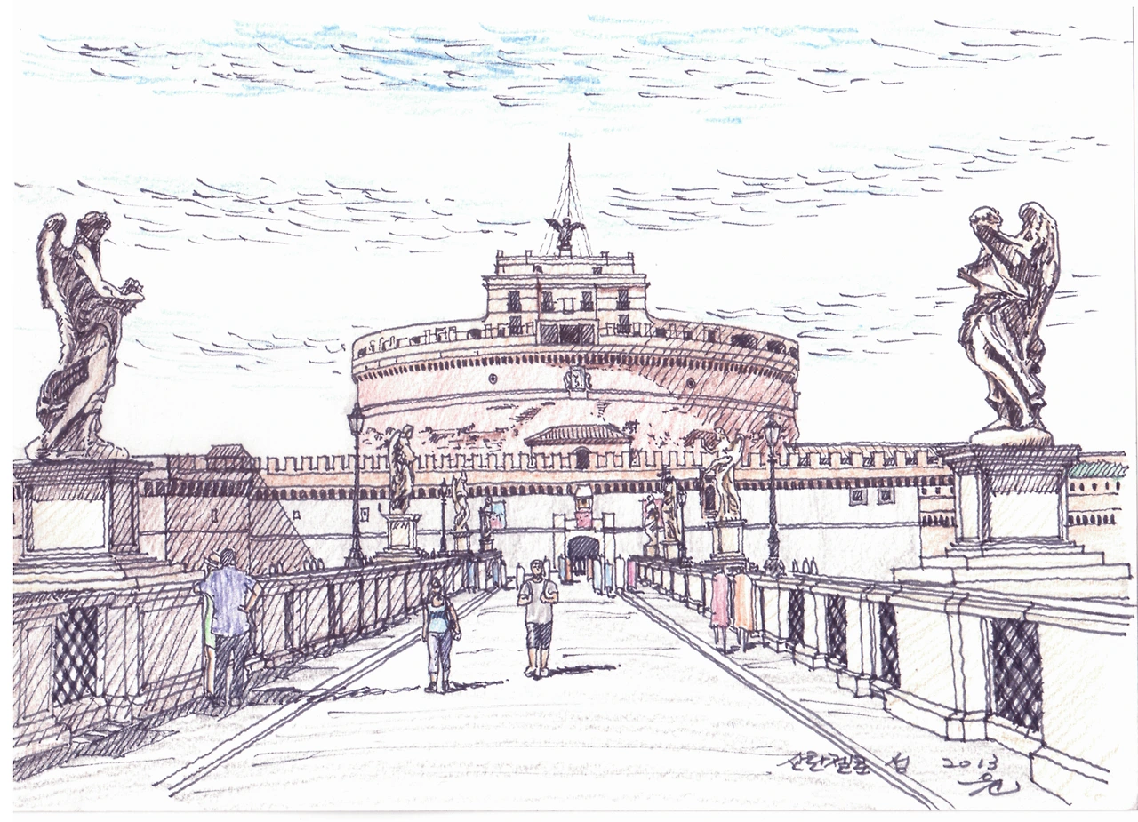 이태리 로마 산탄젤로 성.bmp