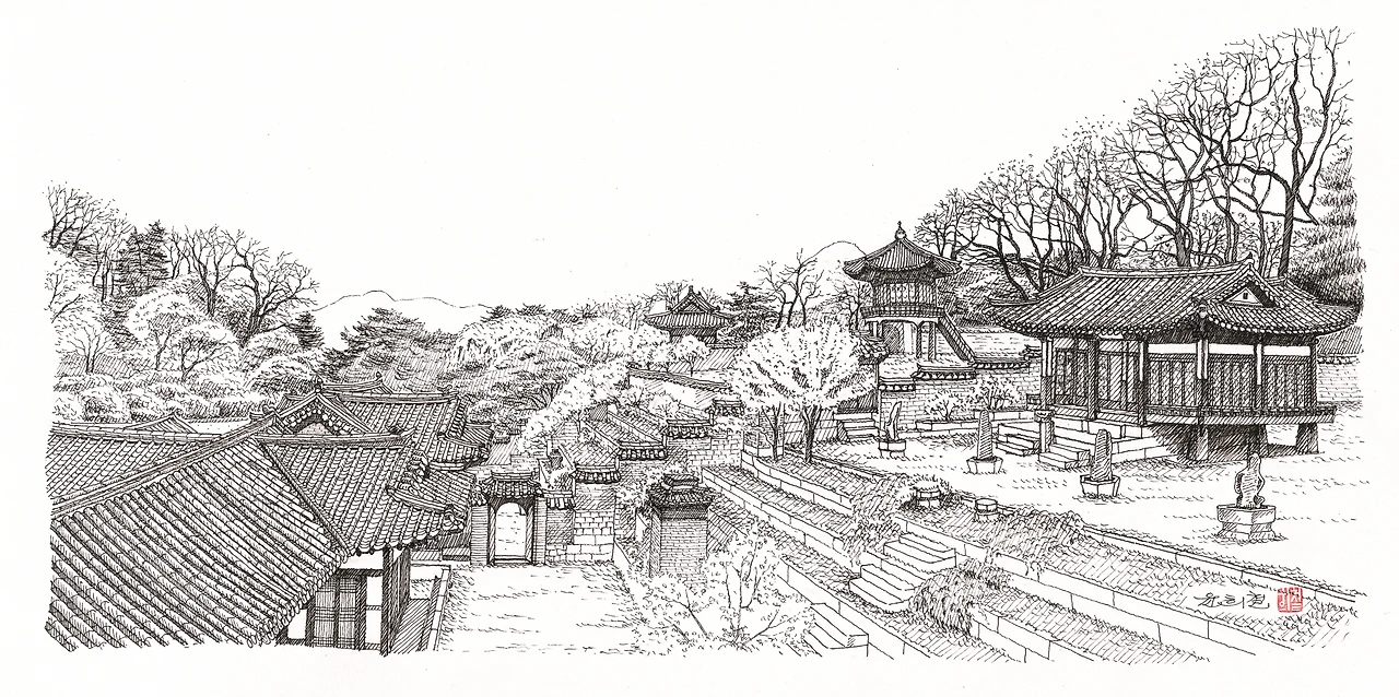 9-1.낙선재후정 흑백.PNG