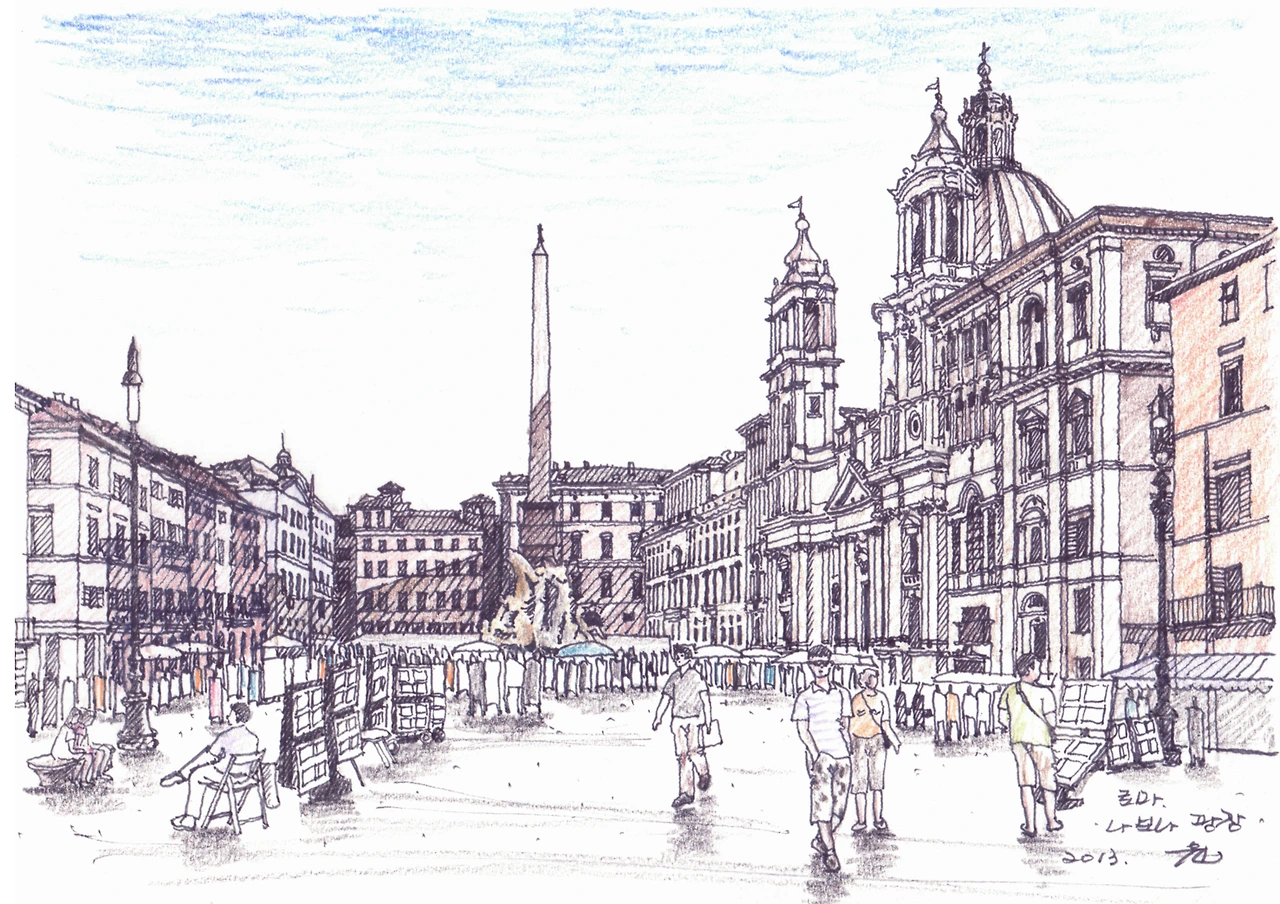 이태리 로마 나보나 광장.bmp