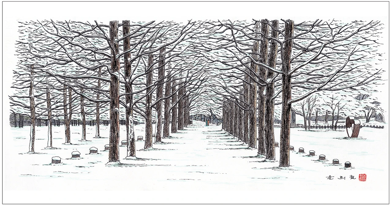 2.은행나무길 설경.PNG