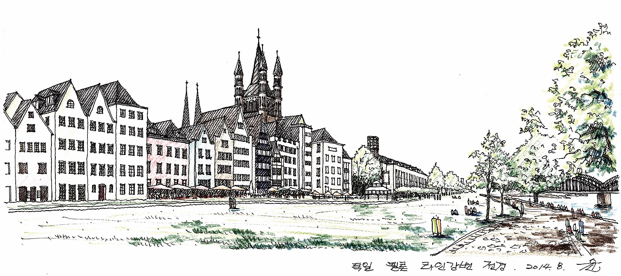 독일 퀼른 라인강변 전경(Color).jpg