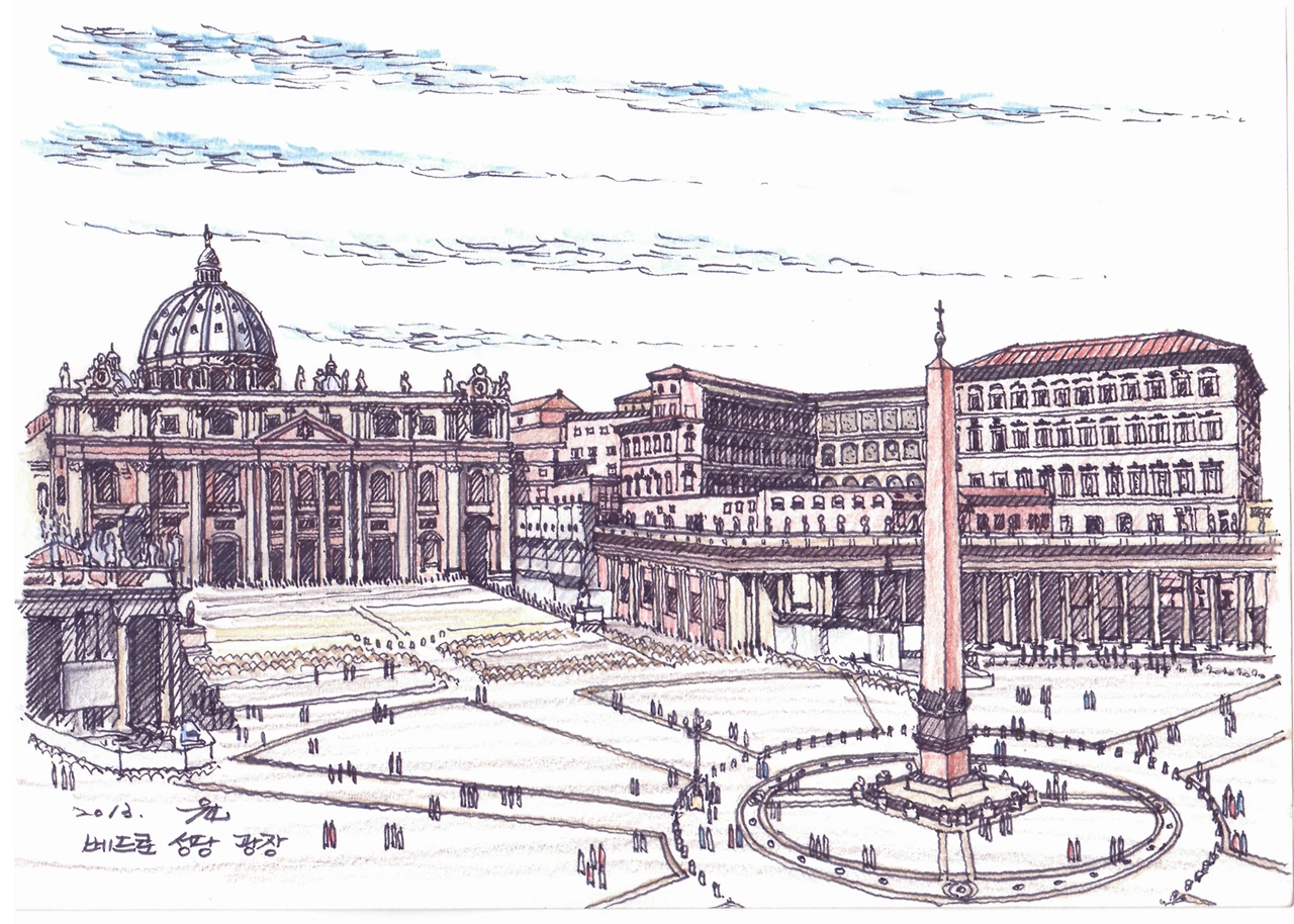 이태리 로마 베드로 광장.bmp