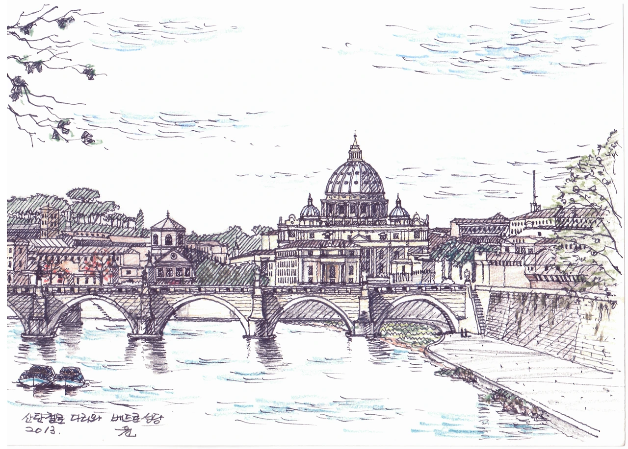 이태리 로마 베드로성당 원경.bmp