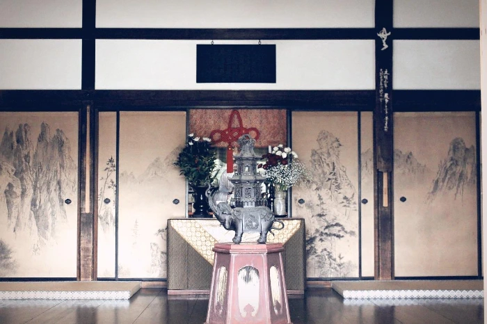 교토_다이토쿠지_불교 선종 사찰_즈이호인_금강산 문그림.JPG