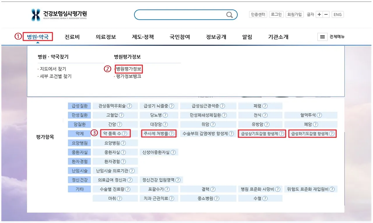 병원평가 홈페이지.JPG