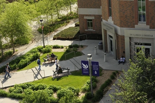 The Darrell Krueger Library has more than 220,000 book volumes, 24 reservable group-study rooms and wireless access on all three floors..JPG