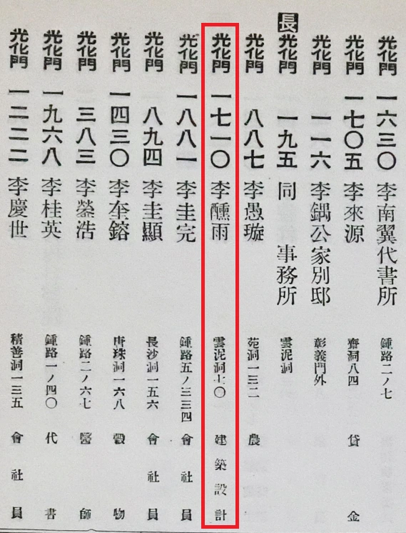 1927 경성전화번호부 - 이훈우.PNG