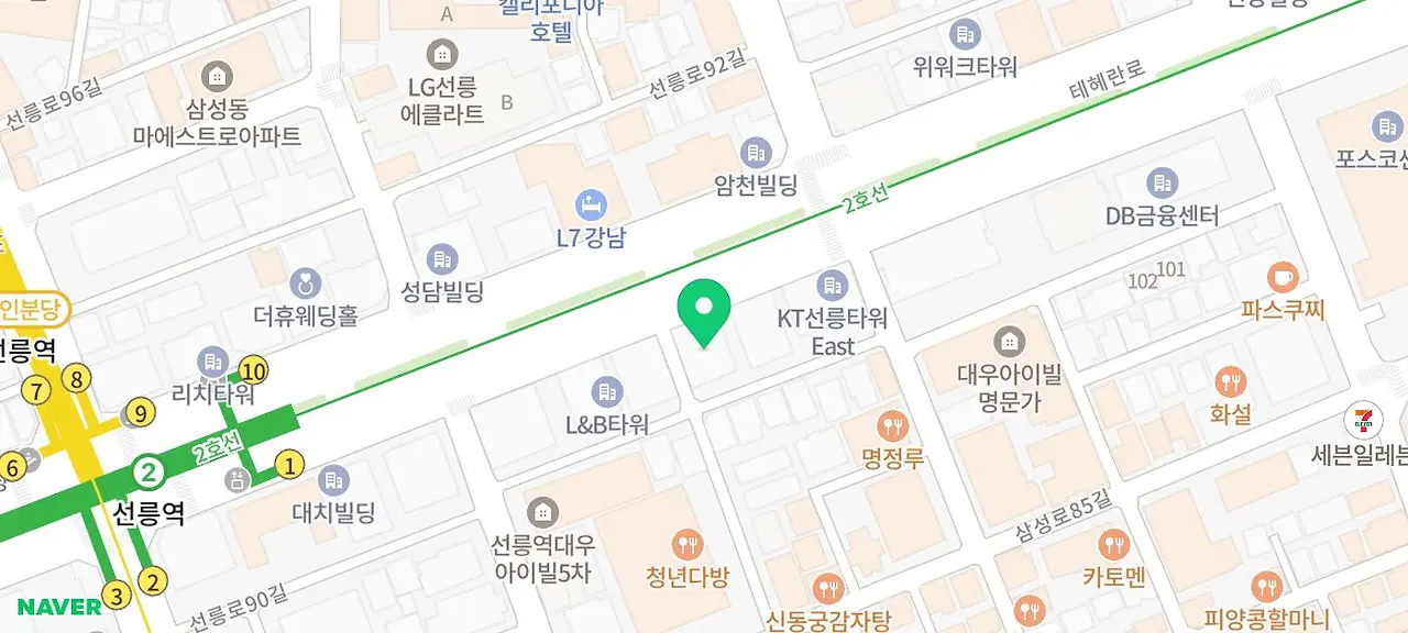 staticmap.bin?caller=smarteditor&markers=color%3A0x11cc73%7Csize%3Amid%7Cpos%3A127.0522546%2037.5051011%7CviewSizeRatio%3A0.7%7Ctype%3Ad&w=700&h=315&scale=2&dataversion=173.53