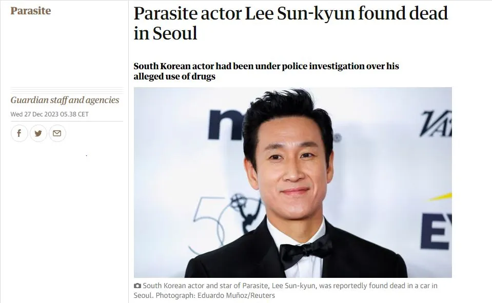 Parasite actor Lee Sun-kyun found dead in Seoul.JPG